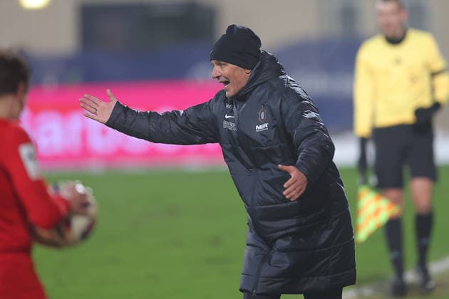 Hanover, 30 01 2026, Eilenriedestadion, Soccer, Men, Season 2025 2026, 3 Liga, 22 Matchday , TSV Havelse FC Erzgebirge Aue 3 1 0 1 , In the picture Coach Jens Härtel Haertel, Erzgebirge Aue ,