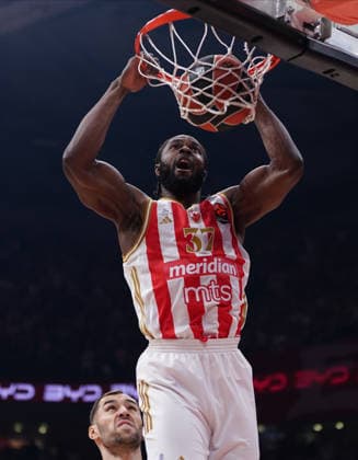 CRVENA ZVEZDA vs DUBAI SAMMY OJELEYE, basketball player of Crvena zvezda, during the Euroleague match against Dubai, at Belgrade Arena. Belgrade, 30.01.2026. photo: MN Press ds BASKETBALL, EUROLEAGUE, CRVENA ZVEZDA, DUBAI Belgrade Belgrade Arena Serbia Copyright: xMNxPressx
