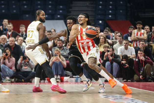 Crvena Zvezda v Dubai Basketball - EuroLeague BELGRADE, SERBIA - JANUARY 30: Chima Moneke (95) of Crvena Zvezda in action during the EuroLeague week 25 basketball match between Crvena Zvezda and Dubai Basketball at the Belgrade Arena in Belgrade, Serbia on January 30, 2026. Filip Stevanovic Anadolu Belgrade Serbia. Editorial use only. Please get in touch for any other usage.  Copyright: x2026xAnadoluxFilipxStevanovicx