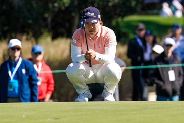 January 30, 2026, Orlando, Florida, USA: Nasa Hataoka lines up a putt on the 9th green during the second round of the 2026 Hilton Grand Vacations Tournament of Champions at Lake Nona Golf & Country Club. Orlando USA - ZUMAw109 20260130_fap_w109_008 Copyright: xDebbyxWongx