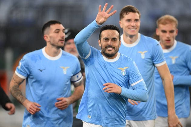CALCIO - Serie A - SS Lazio vs Genoa CFC Pedro of SS Lazio celebrates after scoring goal 1-0 during the match of 23th day of the Serie A Championship between S.S. Lazio and Genoa CFC at the Olimpico Stadium on Jan 30, 2026 in Rome, Italy. during SS Lazio vs Genoa CFC, Italian soccer Serie A match in Rome, Italy, January 30 2026 Rome Italy  Copyright: xIPAxSport ABACAx