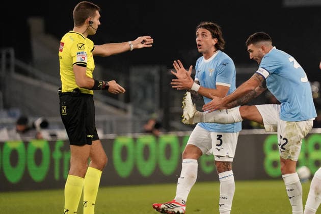 CALCIO - Serie A - SS Lazio vs Genoa CFC Luca Pellegrini and Danilo Cataldi during the 23rd football match valid for the Serie A championship between S.S. Lazio vs Genoa F.C. at the Olympic Stadium, Rome, italy on 30 January 2026 Rome Italy  Copyright: xIPAxSport ABACAx