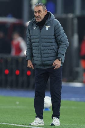CALCIO - Serie A - SS Lazio vs Genoa CFC Rome, Italy - January 30, 2025: Maurizio Sarri, coach of S.S. Lazio seen in action during the Serie A Enilive 2025-2026 football match between S.S. Lazio vs Genoa CFC at Olympic Stadium. Rome Italy  Copyright: xIPAxSport ABACAx