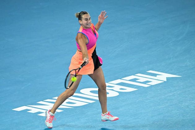 TENNIS AUSTRALIAN OPEN, Aryna Sabalenka of Belarus in action during the women™s singles final against Elena Rybakina of Kazakhstan on day 14 of the 2026 Australian Open tennis tournament at Melbourne Park in Melbourne, Saturday, January 31, 2026. ( NO ARCHIVING MELBOURNE VICTORIA AUSTRALIA  Copyright: xJAMESxROSSx 20260131151846251910