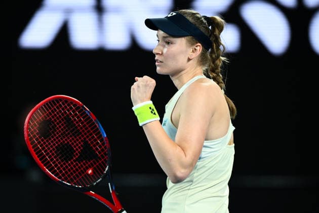 TENNIS AUSTRALIAN OPEN, Elena Rybakina of Kazakhstan reacts during the women™s singles final against Aryna Sabalenka of Belarus on day 14 of the 2026 Australian Open tennis tournament at Melbourne Park in Melbourne, Saturday, January 31, 2026. ( NO ARCHIVING MELBOURNE VICTORIA AUSTRALIA  Copyright: xJOELxCARRETTx 20260131184782627392