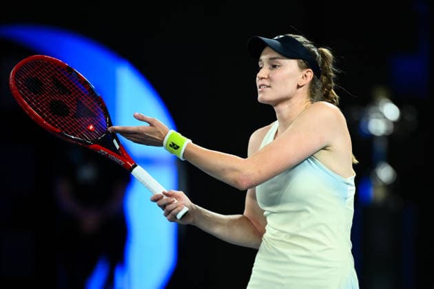 TENNIS AUSTRALIAN OPEN, Elena Rybakina of Kazakhstan reacts during the women™s singles final against Aryna Sabalenka of Belarus on day 14 of the 2026 Australian Open tennis tournament at Melbourne Park in Melbourne, Saturday, January 31, 2026. ( NO ARCHIVING MELBOURNE VICTORIA AUSTRALIA  Copyright: xJOELxCARRETTx 20260131183045162064