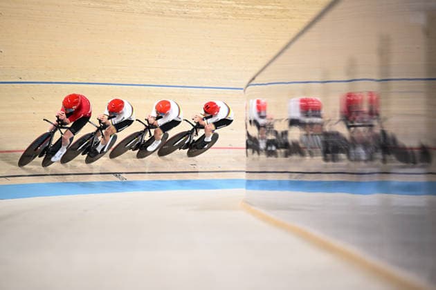 2026 UEC Track Elite European Championships Picture by Olly Hassell SWpix.com - 31 01 2026 - Cycling - 2026 UEC Track Elite European Championships - Konya Velodrome, Konya, Türkiye - Training - Denmark Copyright: x xSWpix.comx(t axPhotographyxHubxLtd)xOllyxHassell SWpix.comx SWP-3177-0007