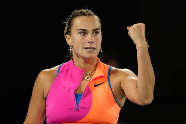 January 31, 2026: 1st seed ARYNA SABALENKA of Belarus in action against 5th seed ELENA RYBAKINA of Kazakhstan on Rod Laver Arena in a Women s Singles Final match on day 14 of the 2026 Australian Open in Melbourne, Australia. Cal Media Melbourne Australia - ZUMAc04_ 20260131_faf_c04_006 Copyright: xSydneyxLowx