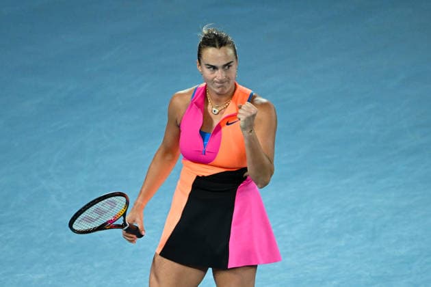 TENNIS AUSTRALIAN OPEN, Aryna Sabalenka of Belarus reacts during the women™s singles final against Elena Rybakina of Kazakhstan on day 14 of the 2026 Australian Open tennis tournament at Melbourne Park in Melbourne, Saturday, January 31, 2026. ( NO ARCHIVING MELBOURNE VICTORIA AUSTRALIA  Copyright: xJAMESxROSSx 20260131157500813598