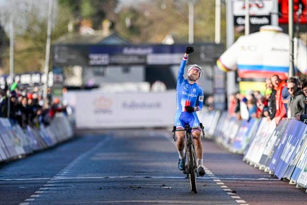 UCI World Championships 2026 Hulst HULST, THE NETHERLANDS - JANUARY 31 : =11: celebrating her victory in action during the 2026 UCI Cyclo-Cross World Championships for Women Junior on January 31, 2026 in Hulst, The Netherlands, 31 01 2026 Hulst The Netherlands  Copyright: xNicoxVereeckenx
