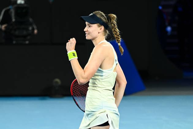 TENNIS AUSTRALIAN OPEN, Elena Rybakina of Kazakhstan celebrates after winning the women™s singles final against Aryna Sabalenka of Belarus on day 14 of the 2026 Australian Open tennis tournament at Melbourne Park in Melbourne, Saturday, January 31, 2026. ( NO ARCHIVING MELBOURNE VICTORIA AUSTRALIA  Copyright: xJOELxCARRETTx 20260131195838991067