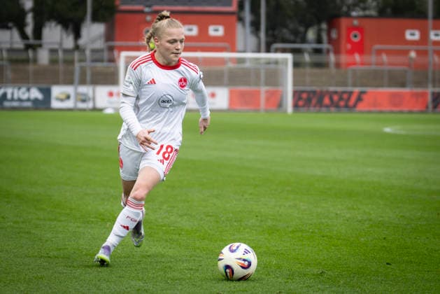 Womens Soccer Bundesliga Bayer 04 Leverkusen 1 FC Nürnberg, 31 01 2026 Franziska Mai 1 FC Nürnberg, 18 Bayer 04 Leverkusen 1 FC Nürnberg on matchday 16 of the Google Pixel Womens Bundesliga on 31 01 2026 at the Ulrich Haberland Stadium in Leverkusen North Rhine-Westphalia DFL REGULATIONS PROHIBIT ANY USE OF PHOTOGRAPHS AS IMAGE SEQUENCES AND OR QUASI VIDEO Copyright: xBEAUTIFULxSPORTS AxelxKohringx