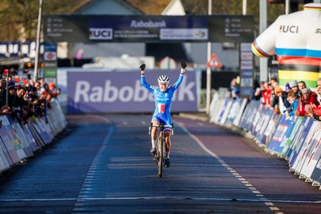 HULST , 31-01-2026 , UCI Cyclo-cross World Championships day 2 , Saturday Women Junior , WK veldrijden , picture shows Barbora BUKOVSKA (CZE) wins UCI Cyclo-cross World Championships (Saturday)  x201204226x Copyright: