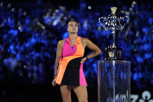 Aryna Sabalenka after losing the Women s final match Australian Open tennis tournament, Day Fourteen, Melbourne Park, Australia - 31 Jan 2026Melbourne Melbourne Park Victoria (VIC) Australia  Copyright: xEllaxLing Shutterstockx 16455625do