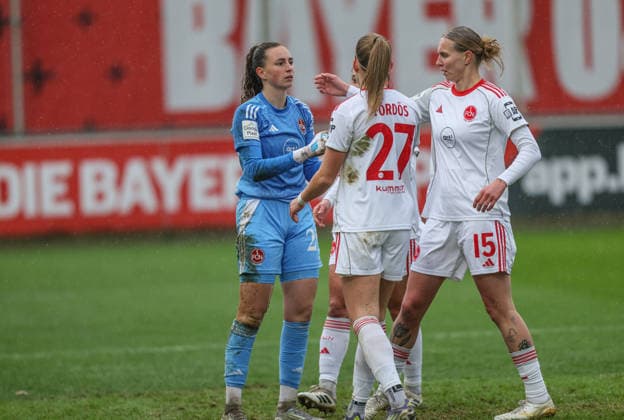 GER, Leverkusen, Bayer Leverkusen vs 1 FC Nuremberg, Google Pixel Women Bundesliga, Football, DFB, Season 2025 2026, Ulrich Haberland Stadium, 16 Matchday in picture Lourdes Romero 1 FC Nuremberg Women 25 after a parade DFB DFL REGULATIONS PROHIBIT ANY USE OF PHOTOGRAPHS AS IMAGE SEQUENCES AND OR QUASI VIDEO, 31 01 2026 Copyright: HMBxMedia HendrikxHamelau