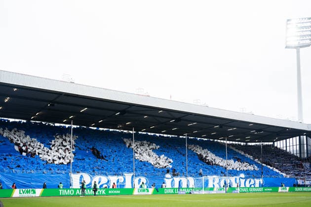 Germany 2 Bundesliga 2025 26 VfL Bochum vs FC Schalke 04 20 Matchday Saturday, 31 01 2026 Vonovia Ruhrstadion North Rhine-Westphalia, Germany Fans Spectators Mood Scarf Choreography Copyright: xCelinaxLeiersx