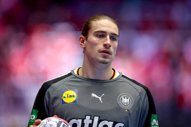30 01 2026, Handball, Men s EHF EURO 2026, Germany Croatia, Jyske Bank Boxen in Herning, Denmark, Semi Finals Juri Knorr Germany 15 Denmark