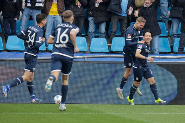 31 01 2026, xgrfx, Soccer 2 Bundesliga, VfL Bochum FC Schalke 04 v l Tor, Koji Miyoshi VfL Bochum DFL DFB REGULATIONS PROHIBIT ANY USE OF PHOTOGRAPHS as IMAGE SEQUENCES and or QUASI VIDEO Bochum