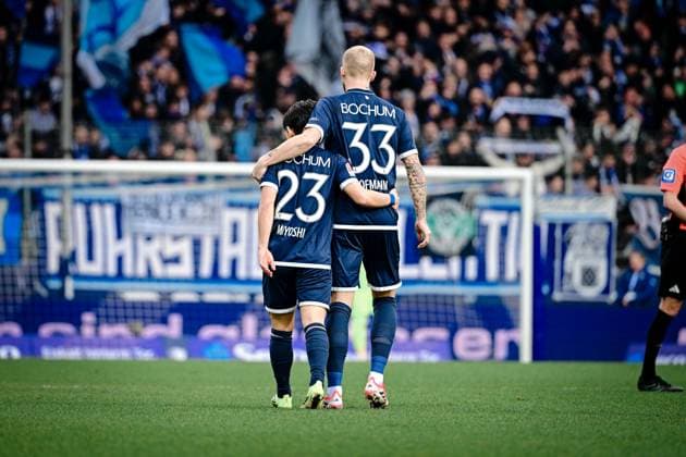 Goal celebration for 1 0 by Koji Miyoshi 23 Vfl Bochum , VfL Bochum vs FC Schalke 04, Soccer, 2 Bundesliga, 20 Matchday, 31 01 2026 DFB regulations prohibit any use of photographs as image sequences and or quasi video Bochum Nordrhein Westfalen Germany Copyright: xkolbert-press MarcxNiemeyerx