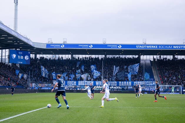 31 01 2026, Football, 2 Bundesliga, Season 2025 2026, 20 Matchday, VfL Bochum FC Schalke 04, Fanbanner S04 Fans, xRHR FOTO YYx Copyright: KROEGER RHR-FOTOx RHR-FOTO YY