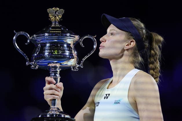 Elena Rybakina, KAZ, after final of 2026 Australian Open in Melbourne, 31 01 2026