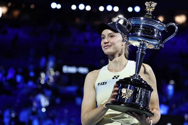 Elena Rybakina, KAZ, after final of 2026 Australian Open in Melbourne, 31 01 2026