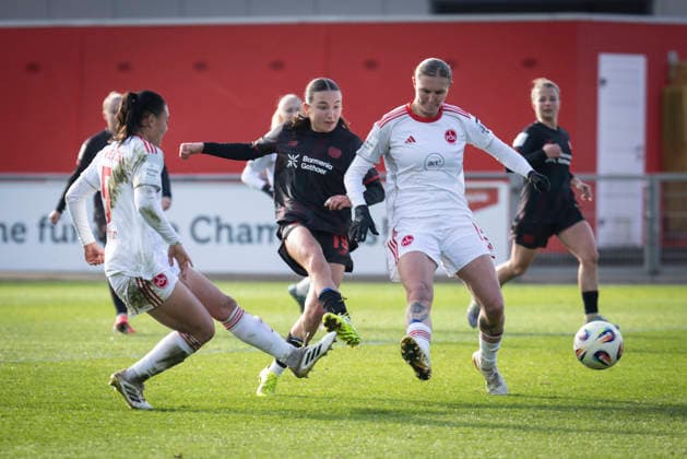 Womens Soccer Bundesliga Bayer 04 Leverkusen 1 FC Nürnberg, 31 01 2026 Loreen Bender Bayer 04 Leverkusen, 19 scores for 3 0 Bayer 04 Leverkusen 1 FC Nürnberg on matchday 16 of the Google Pixel Womens Bundesliga on 31 01 2026 at Ulrich Haberland Stadium in Leverkusen North Rhine-Westphalia DFL REGULATIONS PROHIBIT ANY USE OF PHOTOGRAPHS AS IMAGE SEQUENCES AND OR QUASI VIDEO Copyright: xBEAUTIFULxSPORTS AxelxKohringx
