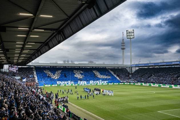 Choreography Choreo Fans Bochum, VfL Bochum vs FC Schalke 04, Football, 2 Bundesliga, 20 Matchday, 31 01 2026 DFB regulations prohibit any use of photographs as image sequences and or quasi video Bochum Nordrhein Westfalen Germany Copyright: xkolbert-press MarcxNiemeyerx