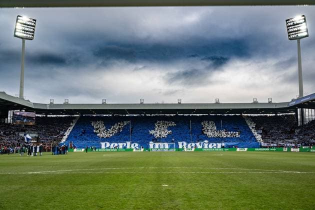 Choreography Choreo Fans Bochum, VfL Bochum vs FC Schalke 04, Football, 2 Bundesliga, 20 Matchday, 31 01 2026 DFB regulations prohibit any use of photographs as image sequences and or quasi video Bochum Nordrhein Westfalen Germany Copyright: xkolbert-press MarcxNiemeyerx