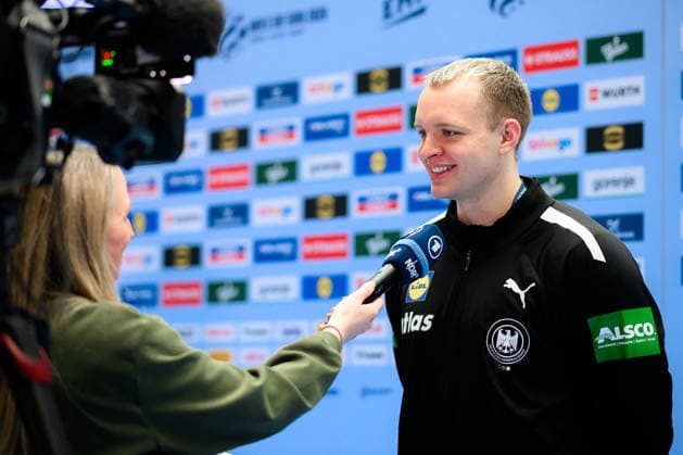 Herning Handball EM 2026 Media Day Germany Justus Fischer Germany Herning Jyske Bank Boxing Denmark
