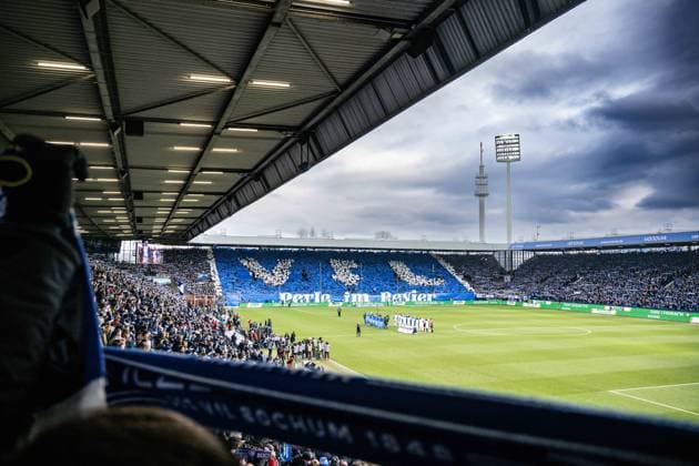 Choreography Choreo Fans Bochum, VfL Bochum vs FC Schalke 04, Football, 2 Bundesliga, 20 Matchday, 31 01 2026 DFB regulations prohibit any use of photographs as image sequences and or quasi video Bochum Nordrhein Westfalen Germany Copyright: xkolbert-press MarcxNiemeyerx