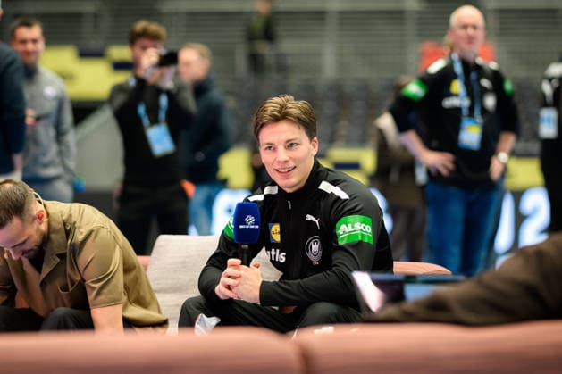 Herning Handball EM 2026 Media Day Germany Nils Lichtlein Germany Herning Jyske Bank Boxing Denmark