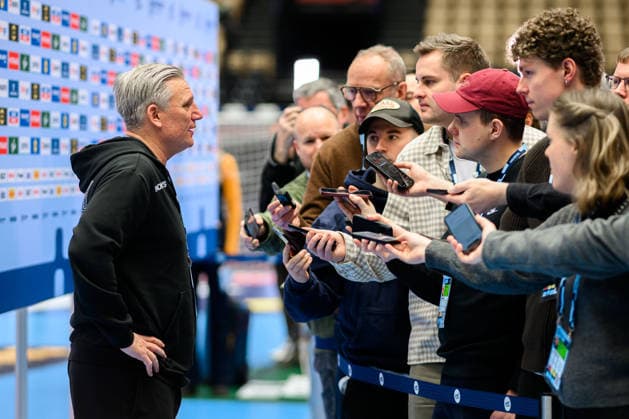 Herning Handball EM 2026 Media Day Germany Denmarks coach Nikolaj Jacobsen Herning Jyske Bank Boxing Denmark