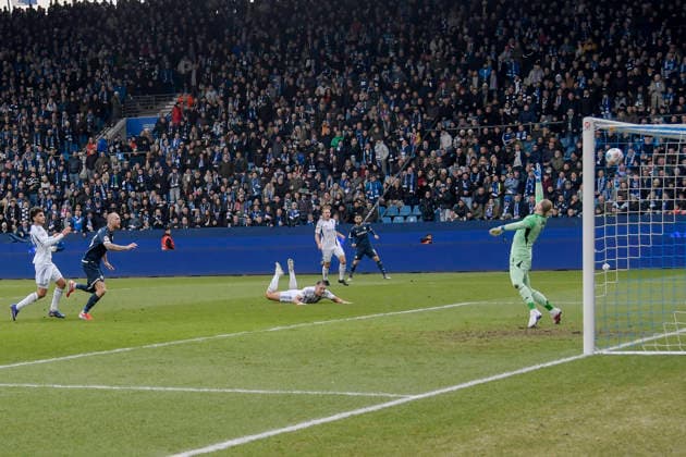 Philipp Hofmann Bochum 33 scores the goal for 2 0 31 01 2026 Soccer VfL Bochum vs FC Schalke 04, Vonovia Ruhrstadion, Bochum, DFB DFL REGULATIONS PROHIBIT ANY USE OF PHOTOGRAPHS AS IMAGE SEQUENCES AND OR QUASI VIDEO Copyright: xpepphotox xHorstxMauelshagenx pep00321, pep_20260131_hm_266366