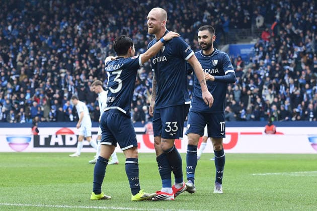 Soccer 2 Bundesliga 20 Matchday VfL Bochum FC Schalke 04 on 31 01 2026 at Vonovia Ruhrstadion in Bochum Goal celebration for 2 0 by Philipp Hofmann Bochum DFL regulations prohibit any use of photographs as image sequences and or quasi video xRx