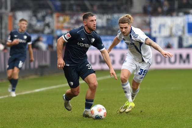 Maximilian Wittek VfL Bochum and Mika Wallentowitz FC Schalke 04 battle for the ball during the 2 Bundesliga match between VfL Bochum and FC Schalke 04, Vonovia Ruhrstadion on January 31, 2026 in Bochum, Germany Photo by Ralf Treese DeFodi Images Maximilian Wittek VfL Bochum and Mika Wallentowitz FC Schalke 04 battle for the ball during the 2 Bundesliga match between VfL Bochum and FC Schalke 04 at Vonovia Ruhrstadion on January 31, 2026 in Bochum, Germany Photo by Ralf Treese DeFodi Images Photo by Ralf Treese DeFodi Images