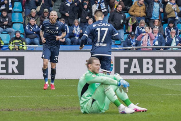 31 01 2026, xgrfx, Soccer 2 Bundesliga, VfL Bochum FC Schalke 04 v l Tor, Philipp Hofmann VfL Bochum DFL DFB REGULATIONS PROHIBIT ANY USE OF PHOTOGRAPHS as IMAGE SEQUENCES and or QUASI VIDEO Bochum