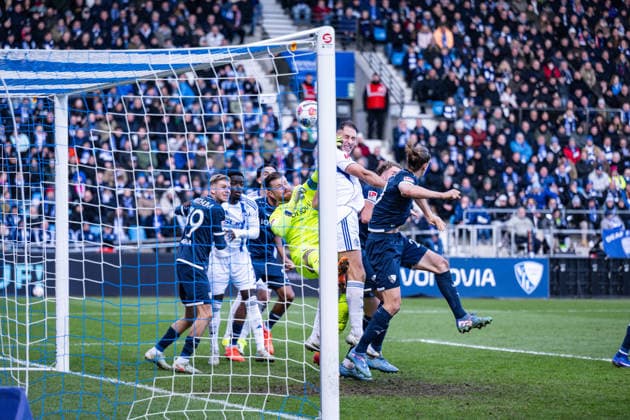 31 01 2026, Football, 2 Bundesliga, Season 2025 2026, Matchday 20, VfL Bochum FC Schalke 04, No goal from Nikola Katic FC Schalke 04 xRHR PHOTO YYx Copyright: KROEGER RHR-FOTOx RHR-FOTO YY