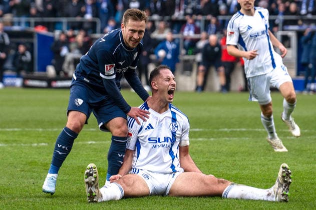 Germany 2 Bundesliga 2025 26 VfL Bochum vs FC Schalke 04 20 Matchday Saturday, 31 01 2026 Vonovia Ruhrstadion North Rhine-Westphalia, Germany Nikola Katic Schalke 04, 25 Felix Passlack VfL Bochum, 15 Copyright: xCelinaxLeiersx