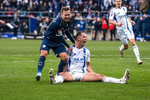 Germany 2 Bundesliga 2025 26 VfL Bochum vs FC Schalke 04 20 Matchday Saturday, 31 01 2026 Vonovia Ruhrstadion North Rhine-Westphalia, Germany Nikola Katic Schalke 04, 25 Felix Passlack VfL Bochum, 15 Copyright: xCelinaxLeiersx