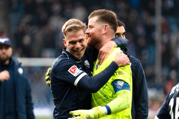 Germany 2 Bundesliga 2025 26 VfL Bochum vs FC Schalke 04 20 Matchday Saturday, 31 01 2026 Vonovia Ruhrstadion North Rhine-Westphalia, Germany Timo Horn VfL Bochum, 1 Leandro Morgalla VfL Bochum, 39 Copyright: xCelinaxLeiersx