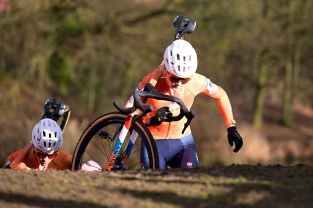 Dutch Puck Pieterse pictured in action during the elite women race at the UCI Cyclocross World Championships, on Saturday 31 January 2026, in Hulst, The Netherlands. DAVIDxPINTENS  x160043479x