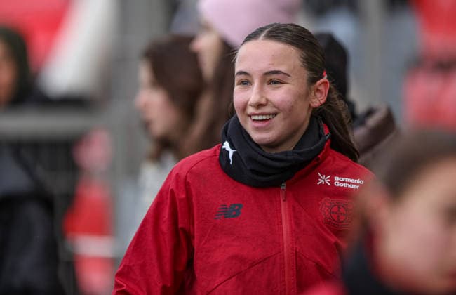 GER, Leverkusen, Bayer Leverkusen vs 1 FC Nürnberg, Google Pixel Womens Bundesliga, Football, DFB, Season 2025 2026, Ulrich Haberland Stadium, 16 Matchday in picture Loreen Bender Bayer Leverkusen 19 DFB DFL REGULATIONS PROHIBIT ANY USE OF PHOTOGRAPHS AS IMAGE SEQUENCES AND OR QUASI VIDEO, 31 01 2026 Copyright: HMBxMedia HendrikxHamelau