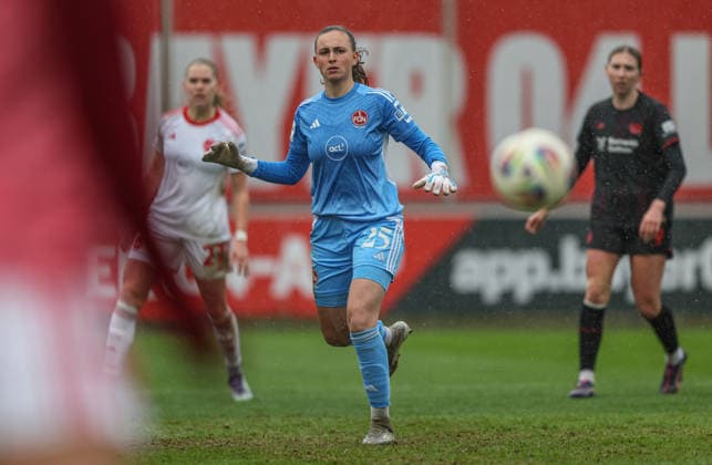 GER, Leverkusen, Bayer Leverkusen vs 1 FC Nürnberg, Google Pixel Women Bundesliga, Football, DFB, Season 2025 2026, Ulrich Haberland Stadion, 16 Matchday in picture Lourdes Romero 1 FC Nürnberg Women 25 DFB DFL REGULATIONS PROHIBIT ANY USE OF PHOTOGRAPHS AS IMAGE SEQUENCES AND OR QUASI VIDEO, 31 01 2026 Copyright: HMBxMedia HendrikxHamelau