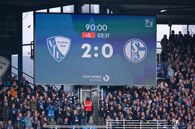 31 01 2026, Soccer, 2 Bundesliga, Season 2025 2026, Matchday 20, VfL Bochum FC Schalke 04, Final score 2 0, xRHR PHOTO YYx Copyright: KROEGER RHR-FOTOx RHR-FOTO YY