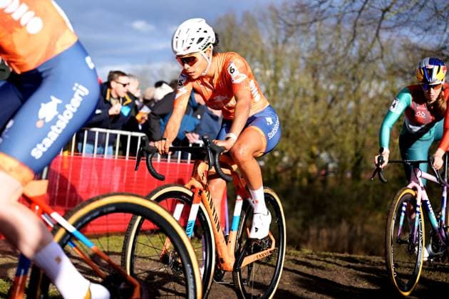 Dutch Ceylin del Carmen Alvarado pictured in action during the elite women race at the UCI Cyclocross World Championships, on Saturday 31 January 2026, in Hulst, The Netherlands. DAVIDxPINTENS  x160044122x
