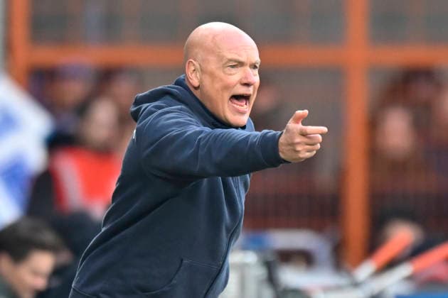 Uwe Rösler Roesler Bochum facial expression strong facial expression emotion gesture gesticulated 31 01 2026 Soccer VfL Bochum vs FC Schalke 04, Vonovia Ruhrstadion, Bochum, DFB DFL REGULATIONS PROHIBIT ANY USE OF PHOTOGRAPHS AS IMAGE SEQUENCES AND OR QUASI VIDEO Copyright: xpepphotox xHorstxMauelshagenx pep00321, pep_20260131_hm_267122