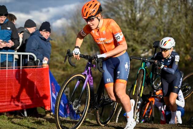 UCI World Championships 2026 Hulst HULST, THE NETHERLANDS - JANUARY 31 : Hartog Larissa (Ned) in action during the 2026 UCI Cyclo-Cross World Championships for Women Elite on January 31, 2026 in Hulst, The Netherlands, 31 01 2026 Hulst The Netherlands  Copyright: xNicoxVereeckenx