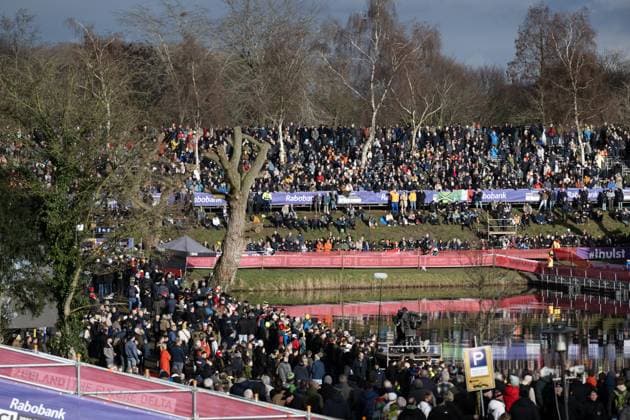 Spectators pictured during the elite women race at the UCI Cyclocross World Championships, on Saturday 31 January 2026, in Hulst, The Netherlands. DAVIDxPINTENS  x160045888x