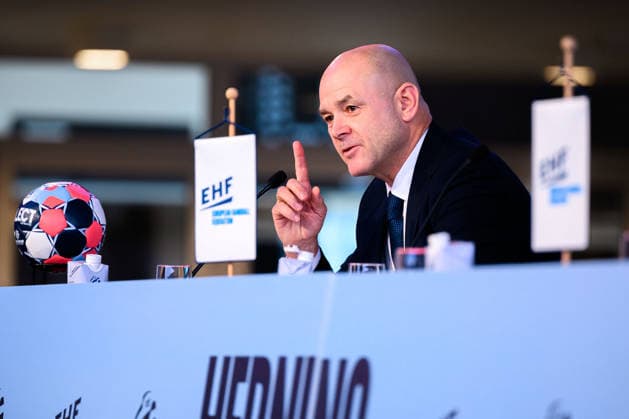 Herning Handball EM 2026 Media Day Germany EHF Secretary General Martin Hausleitner Herning Jyske Bank Boxing Denmark